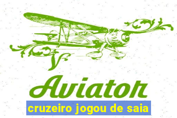 cruzeiro jogou de saia